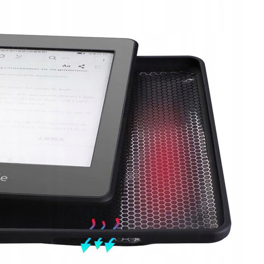 Etui z klapką uchwytem na rękę do Amazon Kindle Paperwhite 5 V Gen 11 2021 Kolor czarny