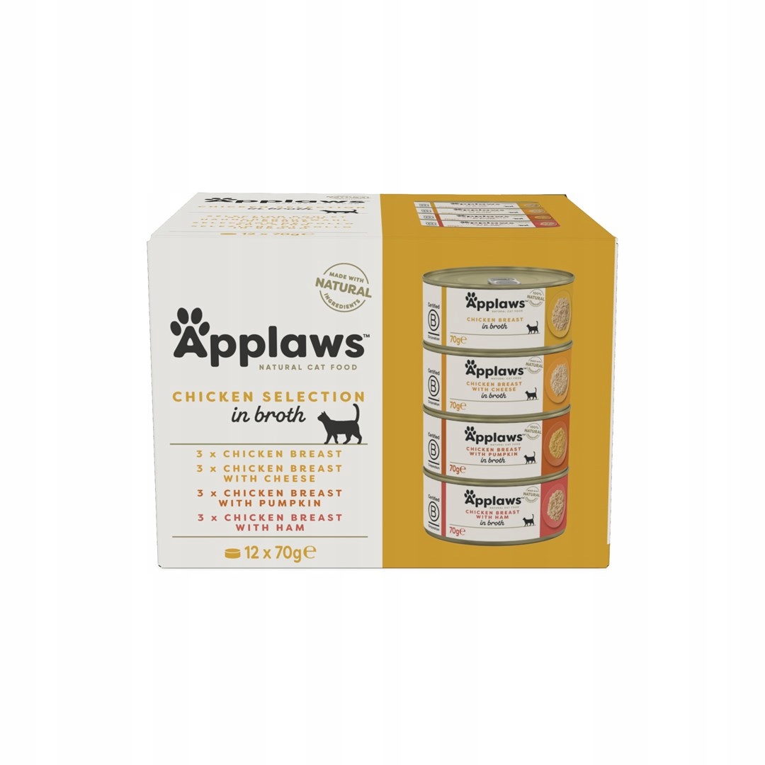 Levně Applaws Cat Tin Multipack Chicken Collection 12x70 g