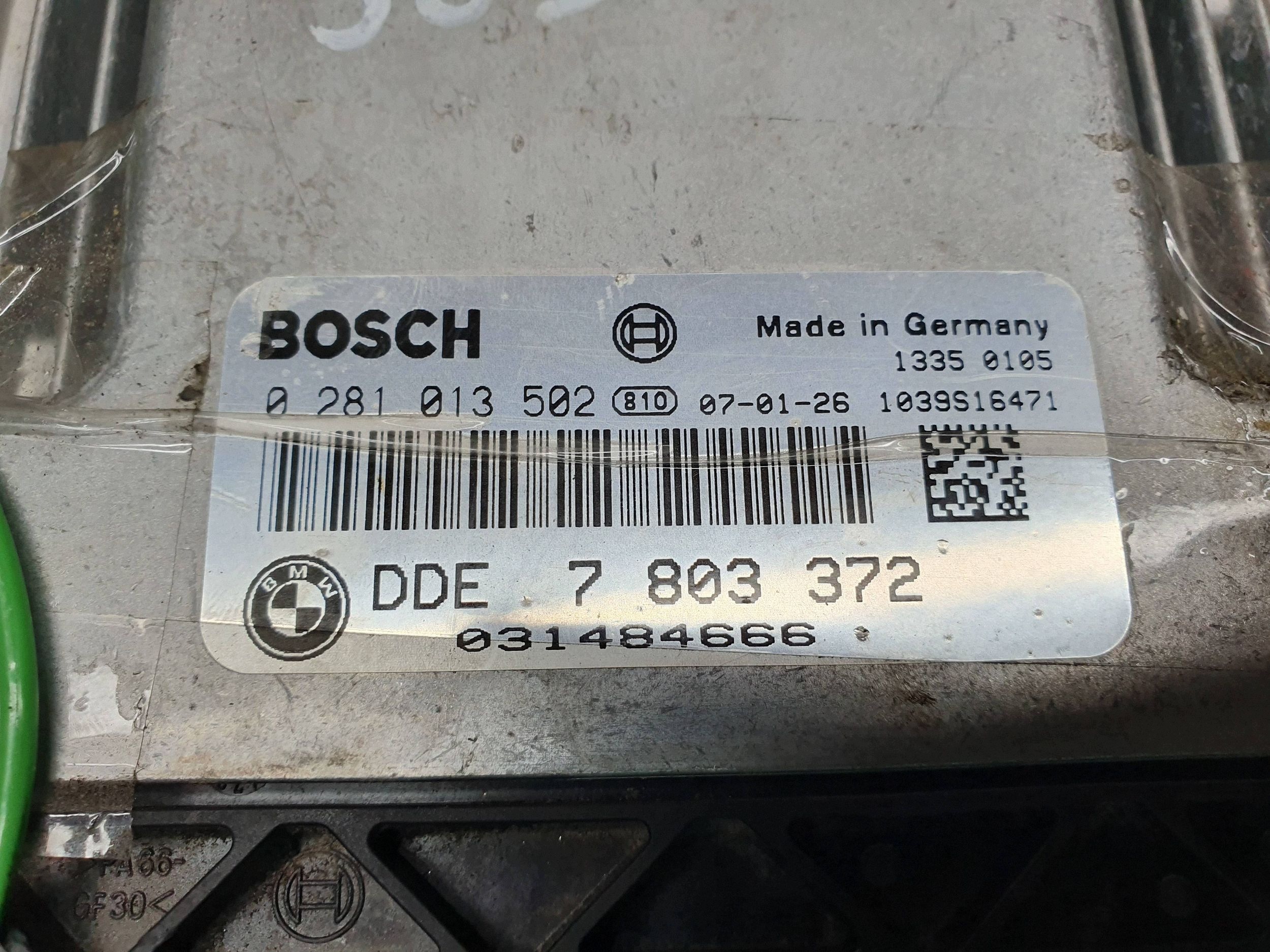 control unit computer of the engine 7803372 0281013502 BMW E90 E91 2.0 D