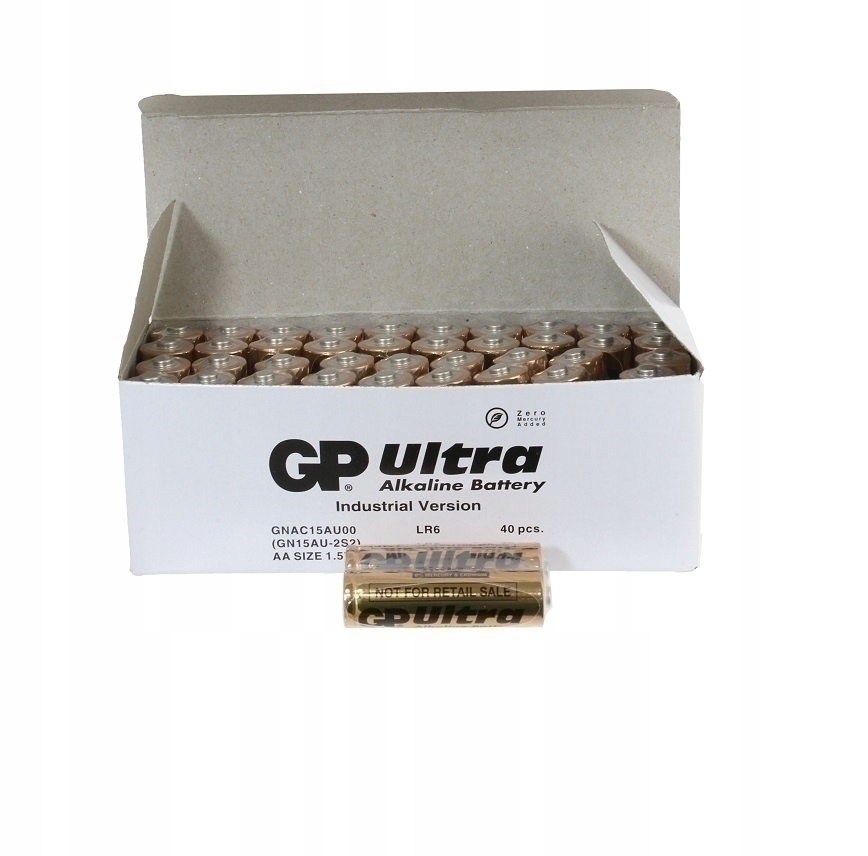 

40x Bateria Alkaiczna Aa Gp Ultra R6 1,5V