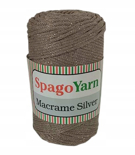 Spagoyarn Macrame Silver 135 kawa z mlekiem