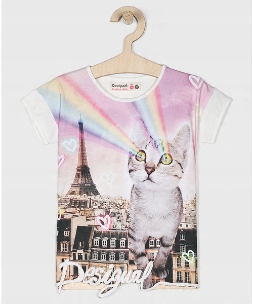 

bluzka top kotki Desigual 5-6 l T193