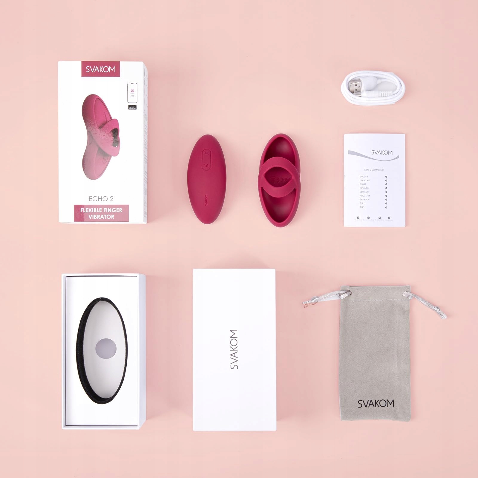 SVAKOM ECHO PRO Wibrator z Aplikacją i Funkcją Grzania — miniatura 7
