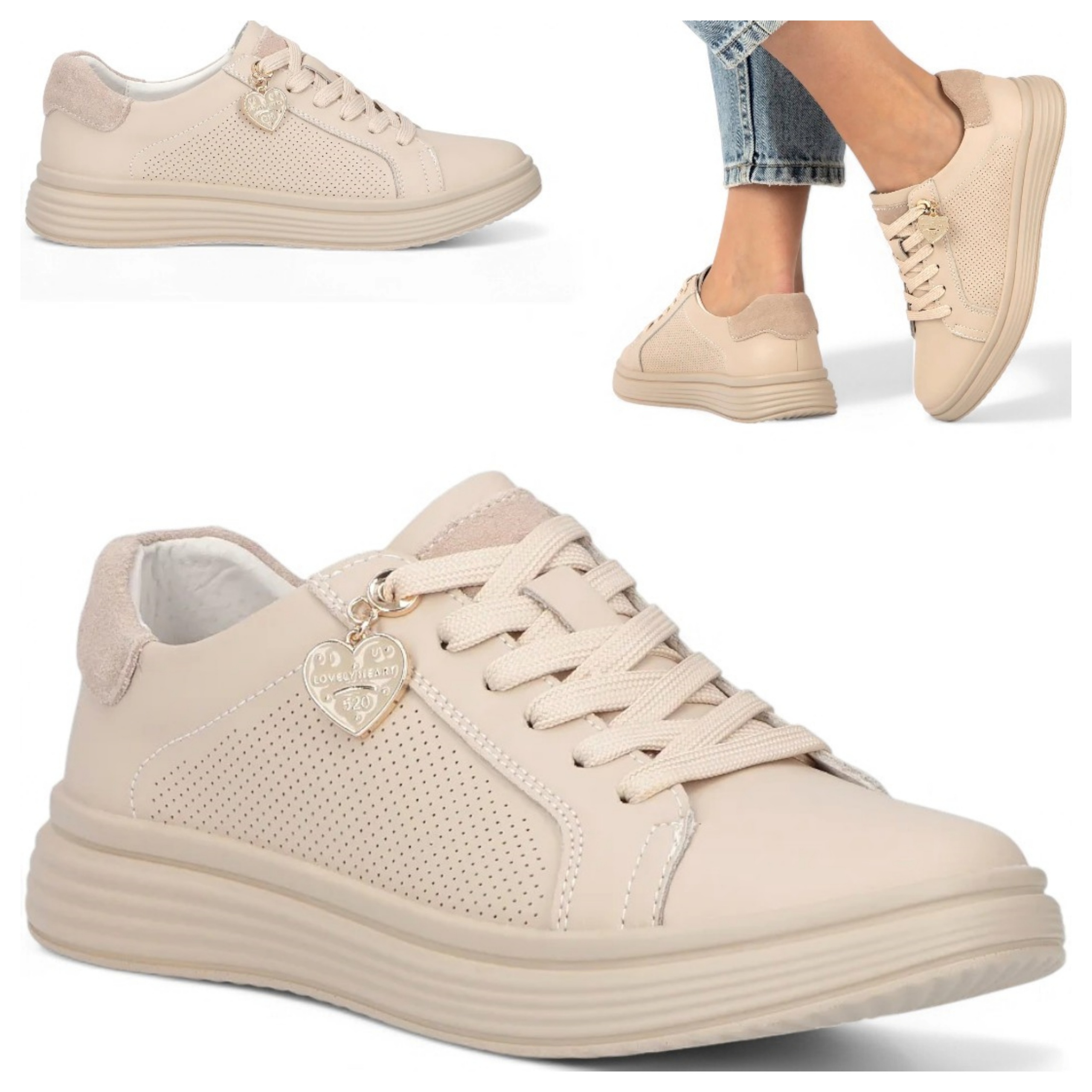 Filippo 37 Dámské Tenisky Z Přírodní Kůže Lehké polobotky se zavazováním, stylové