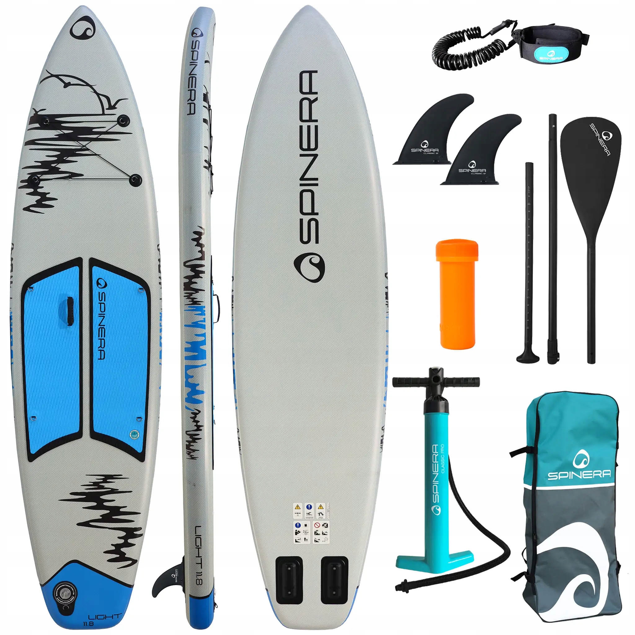 Deska Sup Pompowana Spinera Light 11'8 Ult 2025 – ultralekka 7,5kg zestaw