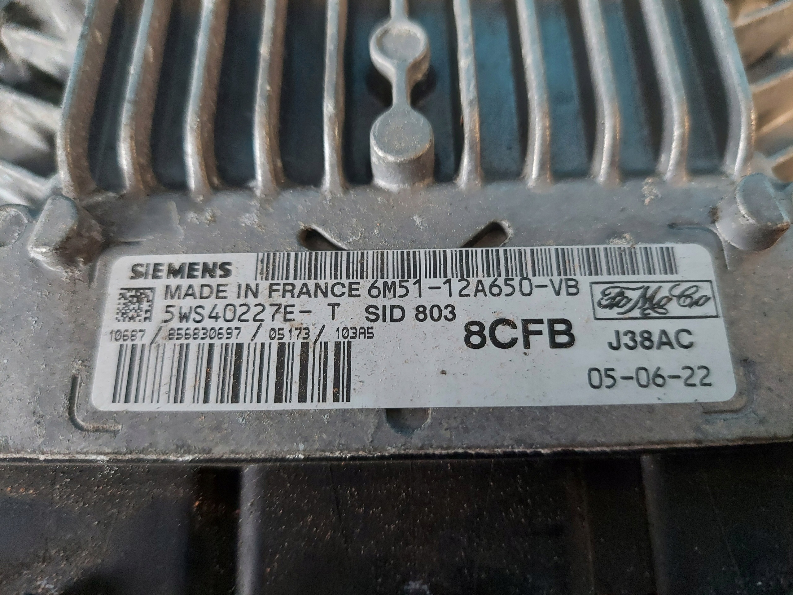 FOCUS 2 2.0 TDCI 5WS40227E unité de commande électronique uce moteur
