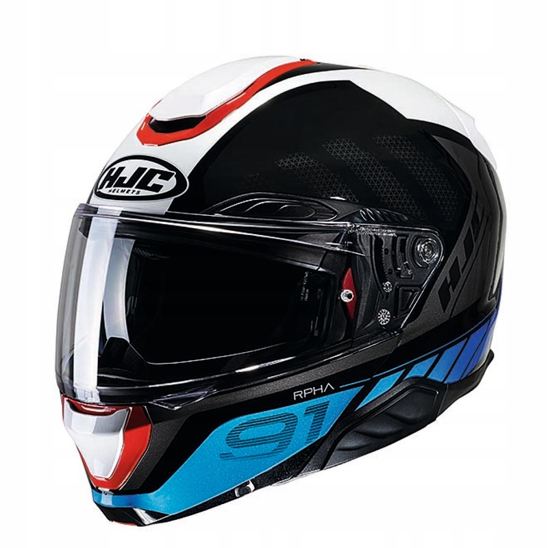 Modulárna Motocyklová Prilba Hjc Rpha 91 Rafino Wh/bk/bl MC21 M