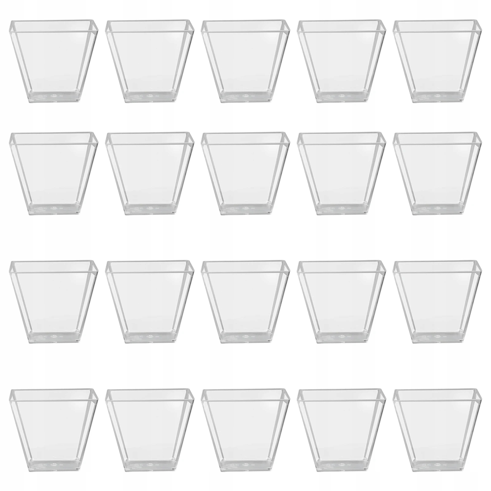 

Plastikowe Kubeczki Deserowe Mini Przezroczyste 100 Szt