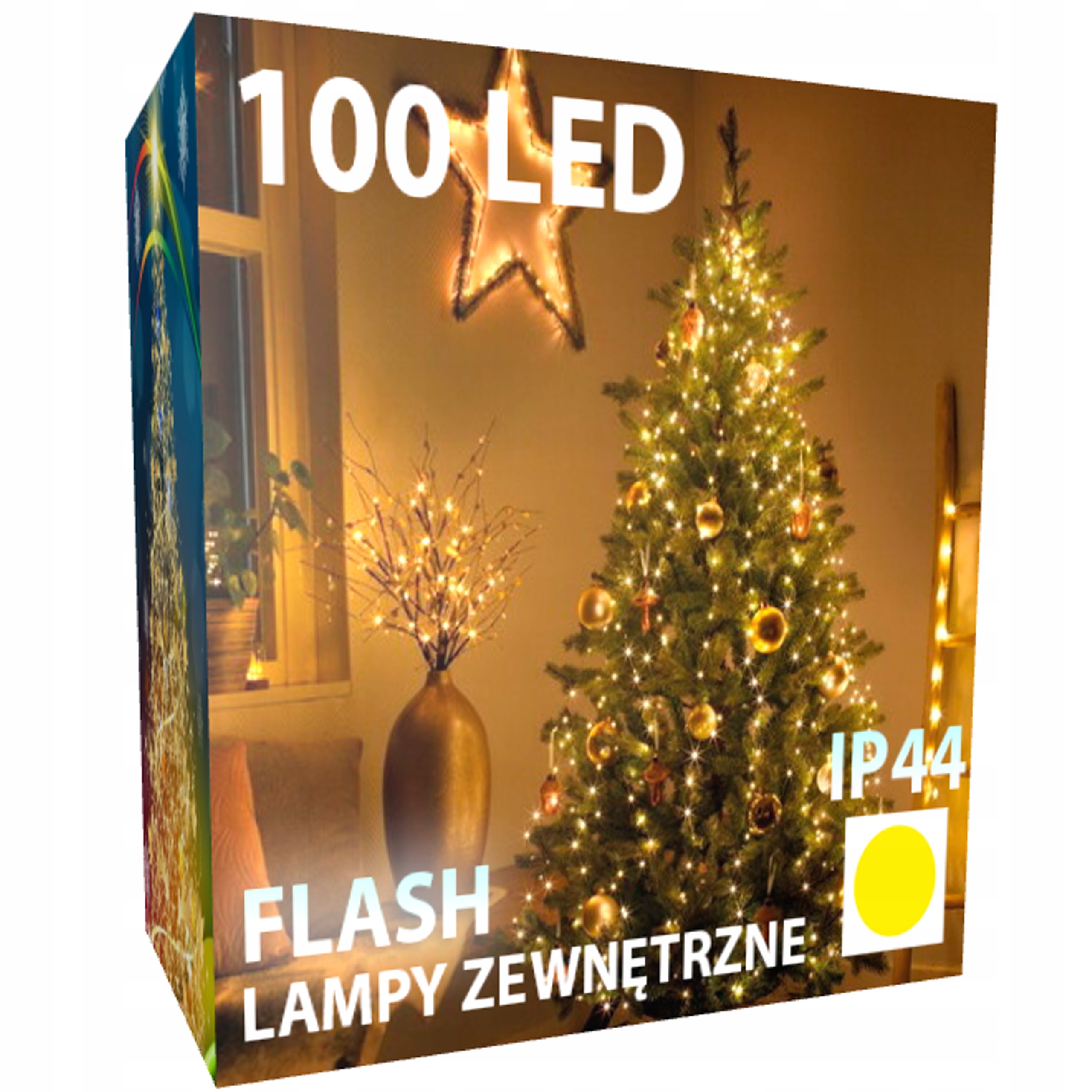 

Lampki Choinkowe 100 Led Zewnętrzne Stałe+flash Ww