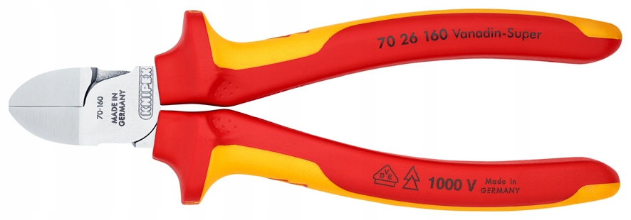 Boční Štípací Kleště Izolované Vde Pro Práce Pod Napětím 160 MM