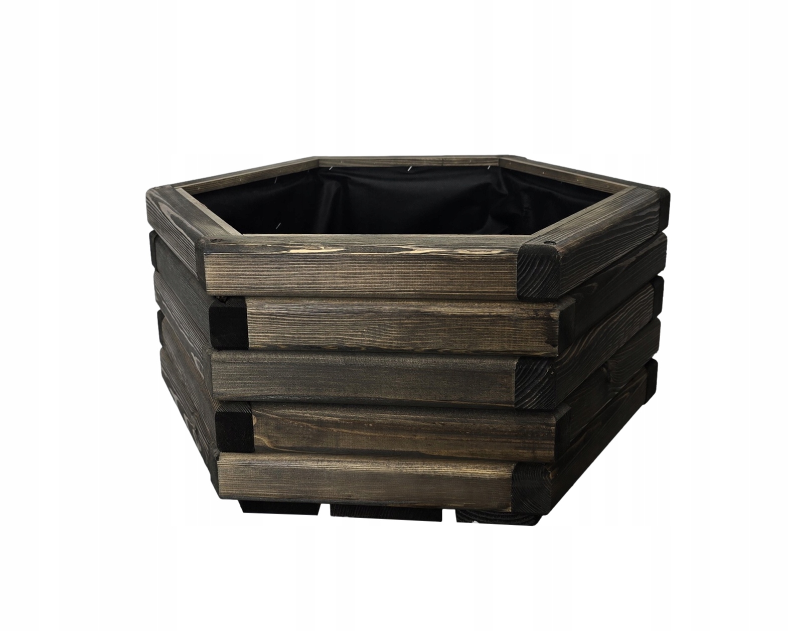 Záhradný kvetináč z dreva Aksamitka 60/53/30 cm Palisander Veľká impregnácia