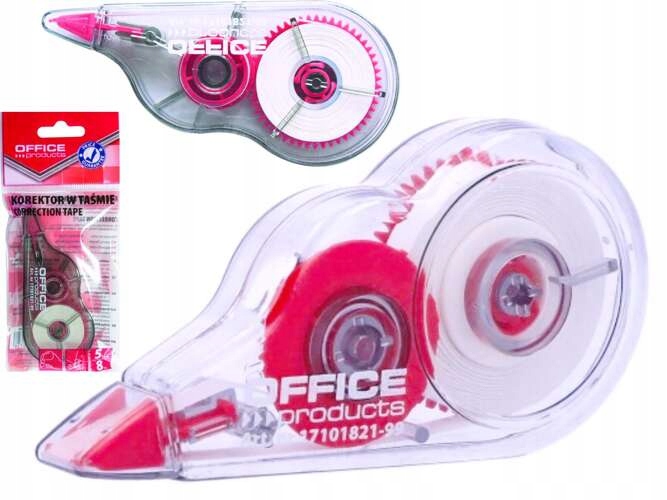 KOREKTOR W TAŚMIE MYSZKA OFFICE PRODUCTS 5 mm / 8 m - 1 SZTUKA