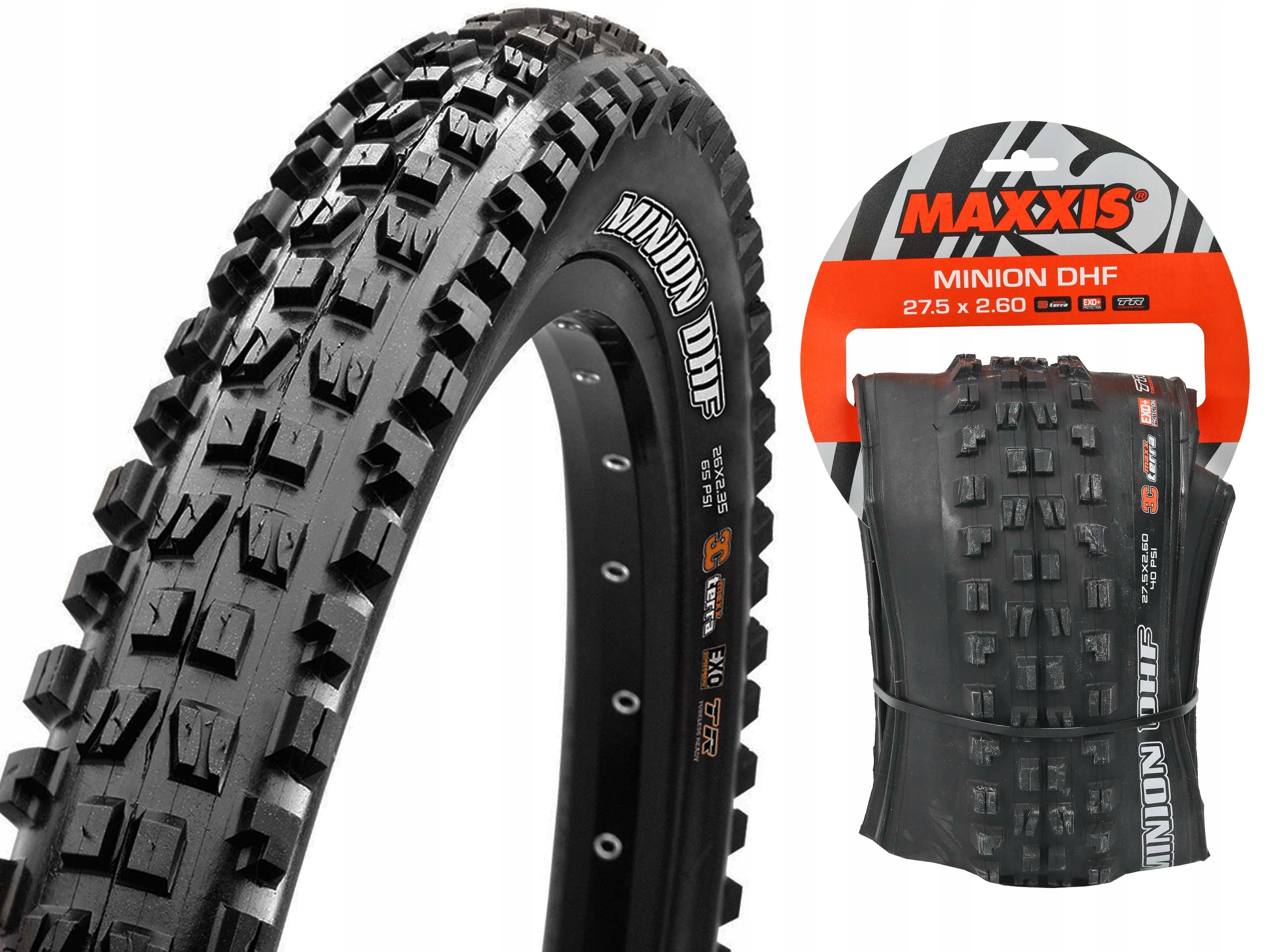 Plášť na kolo Maxxis Minion Dhf Wt 27,5x2,60 TPI120 srolovatelná