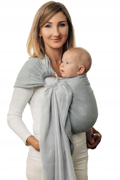 

Chusta kółkowa LennyLamb Mała Jodełka Szara