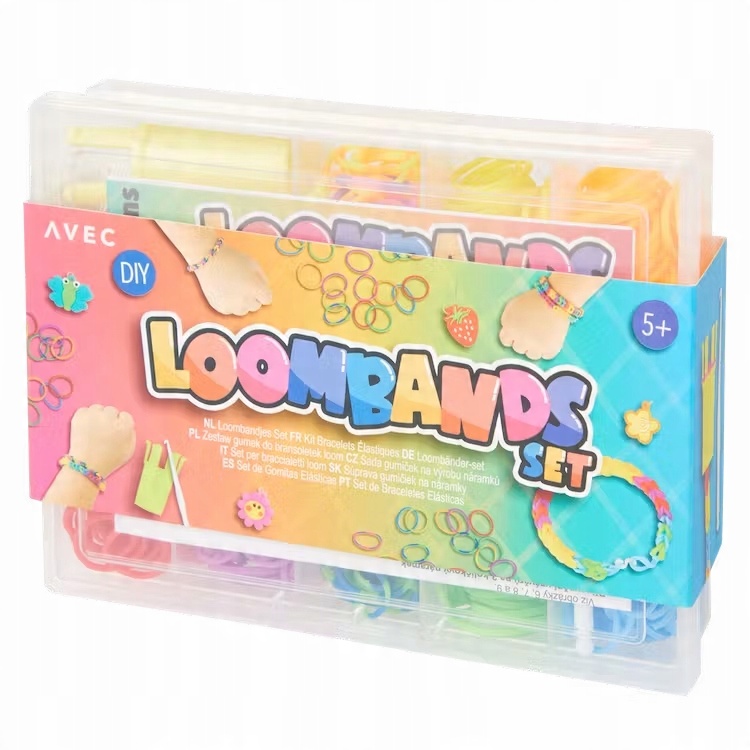 

Zestaw do robienia bransoletek gumki loom bands
