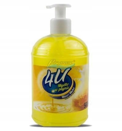 

4U Mydło w Płynie z Pompką Mleko i Miód 500 ml