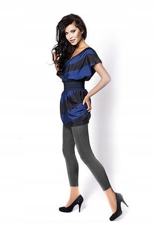 

Legginsy Mona Velur 100 Den mikrofibra szare M/L