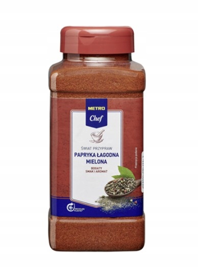 Metro Chef Paprika jemná mletá 4 x 500 g koření velké balení