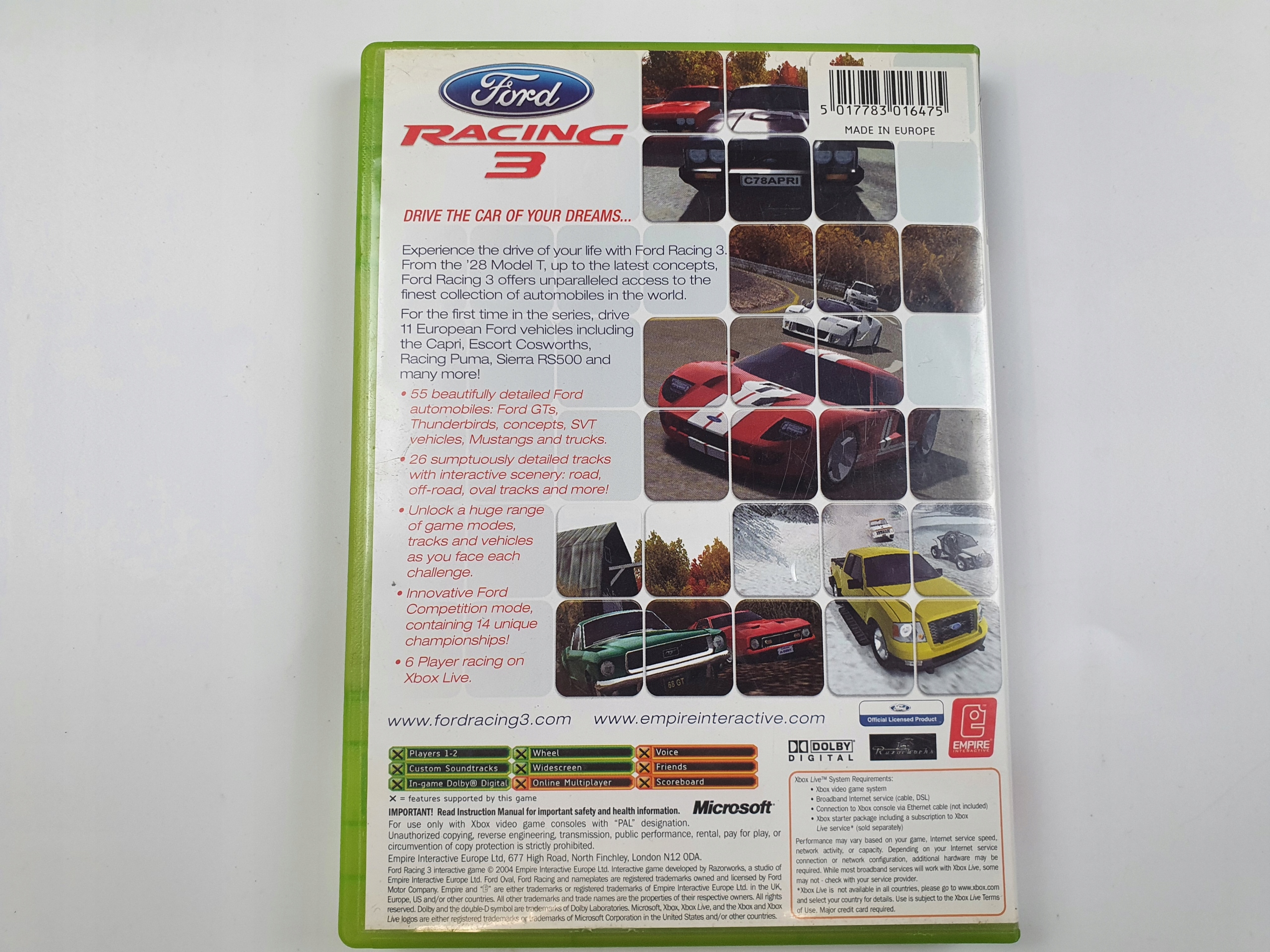 Gra FORD RACING 3 Microsoft Xbox (eng) (3) Tematyka wyścigi