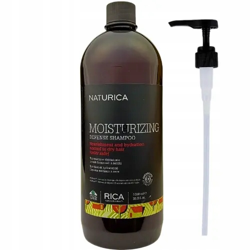 Rica Naturica Moisturizing Szampon Nawilżający do włosów 1000ml Pompka!
