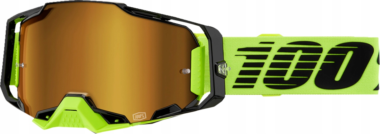 Zrkadlové Okuliare 100 % Armega Neon Yellow