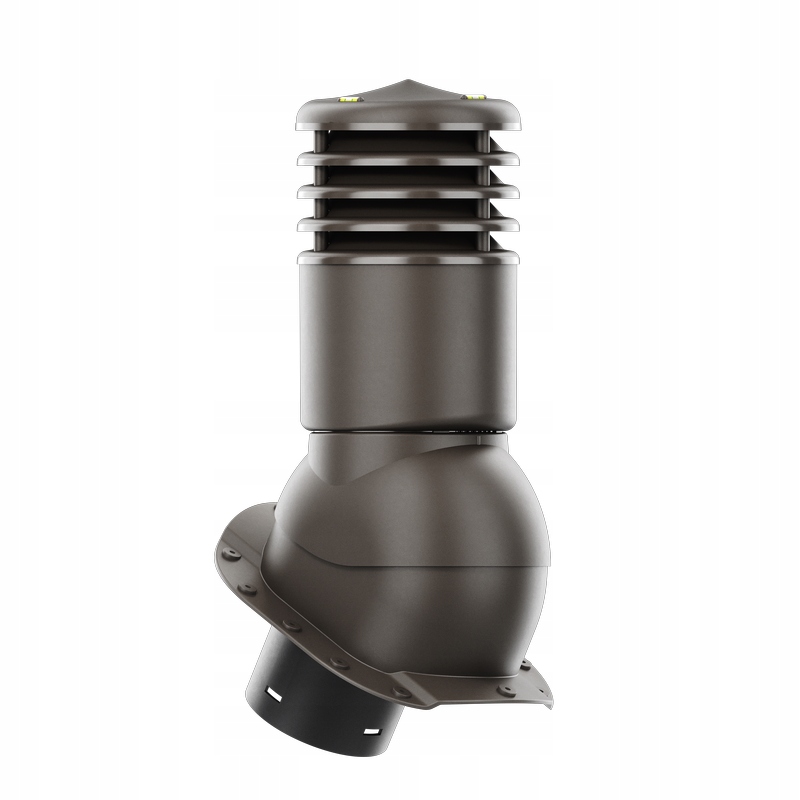 Ventilačný krb Smartline profil A fi 150 mm zateplený tmavohnedou farbou