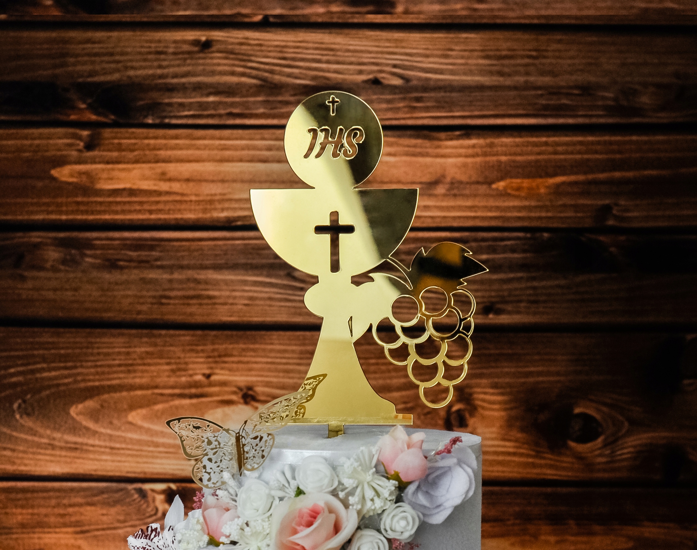 Topper Toper komunijny- złoty TKZ-11 Marka inna