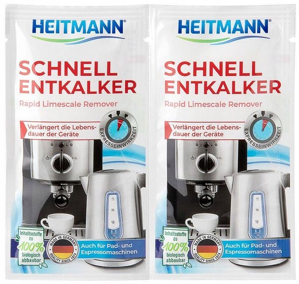 

Heitmann odkamieniacz ekspresu czajnika 2x15g De