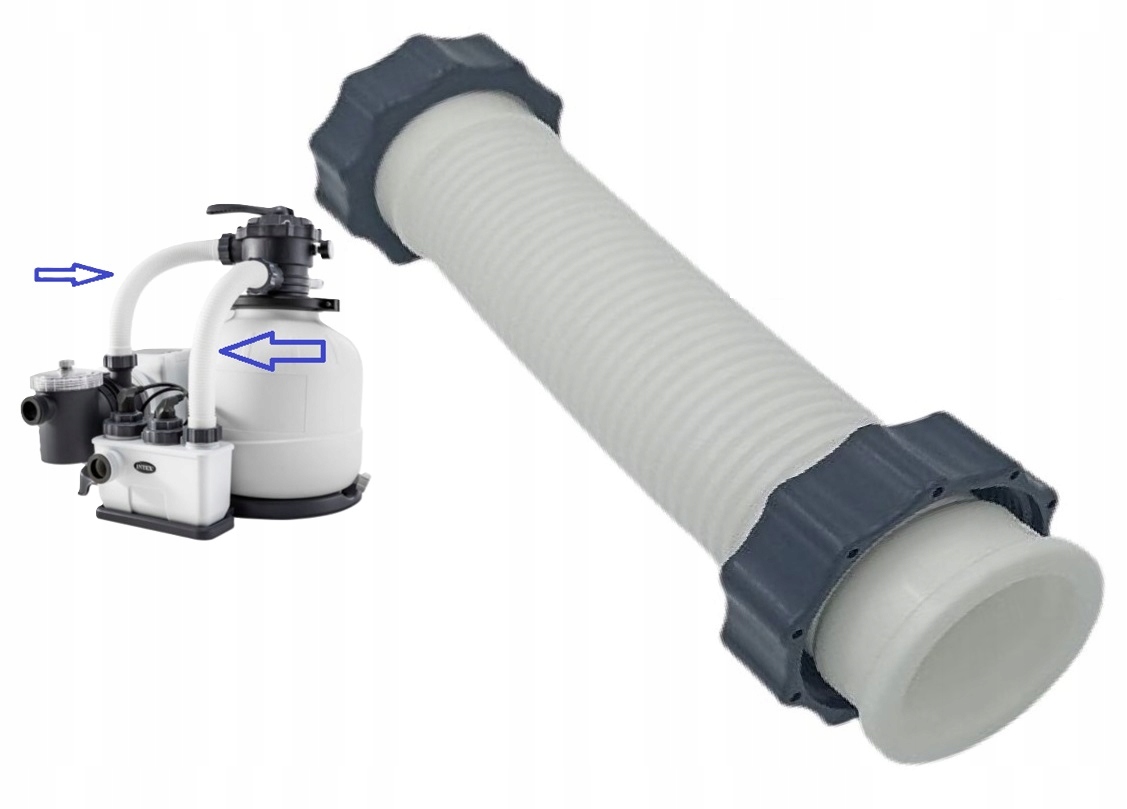 Originální krátká spojovací hadice pro pískovou pumpu 26676 Intex ECO15230-2