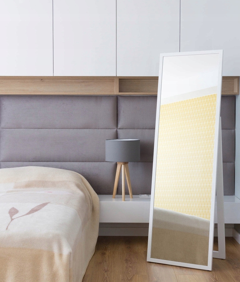 LUSTRO STOJĄCE WĄSKA RAMA 170x50 BIAŁA lub CZARNA Wysokość 1700 mm