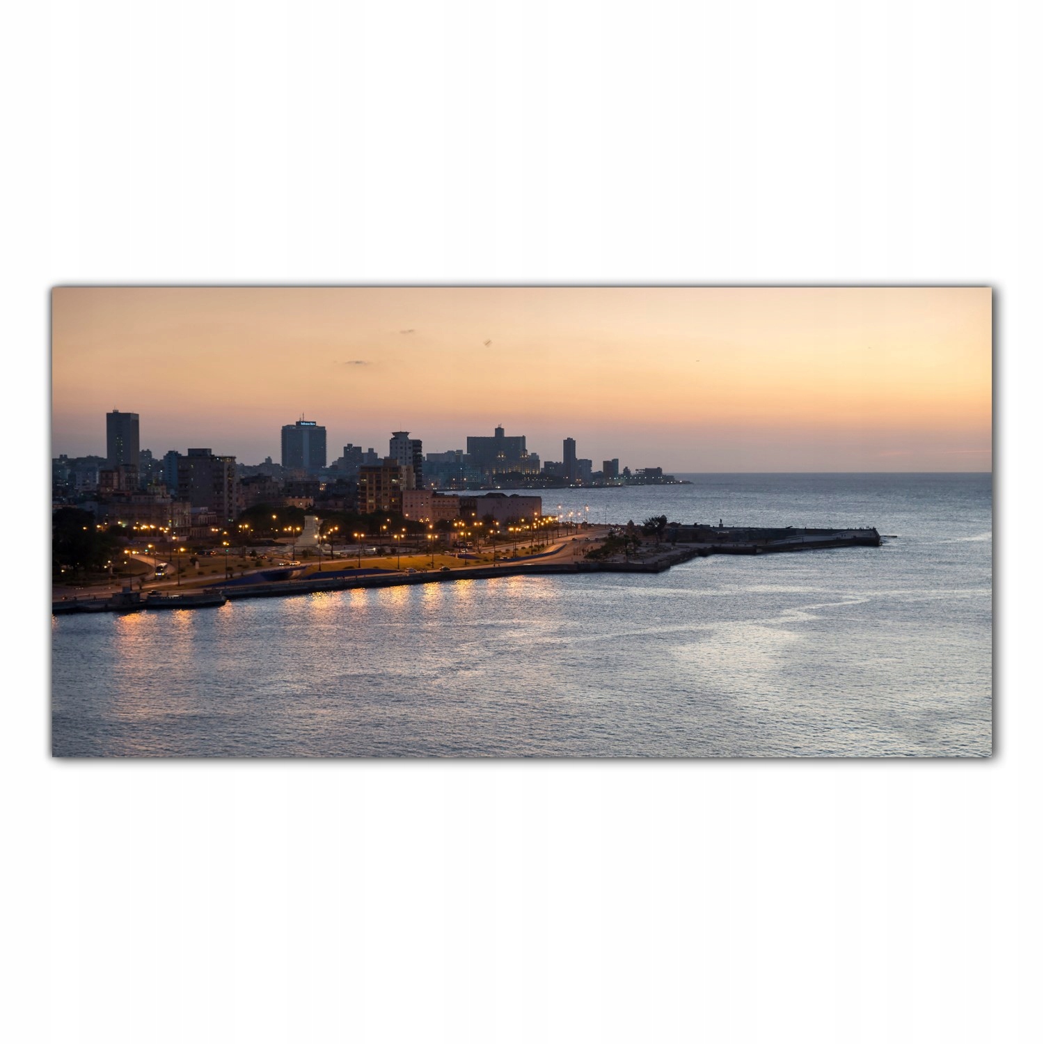 Kuba Město Havana 140x70 Tvrzené skleněné panely