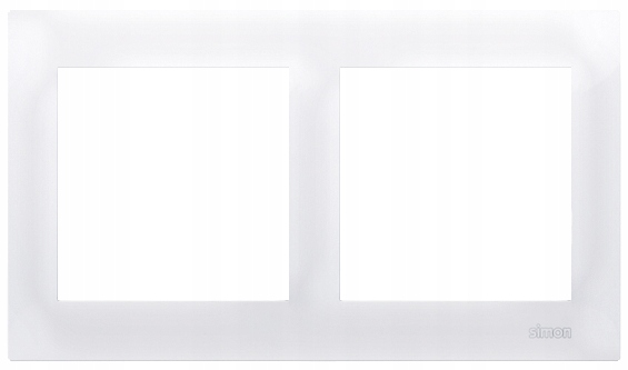 SIMON 54 Ramka podwójna 2-krotna 2x biała