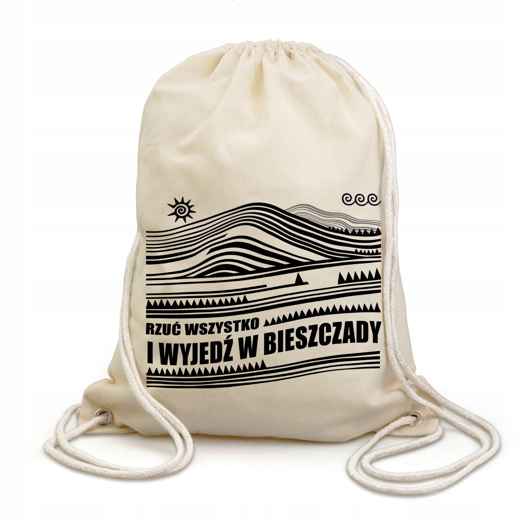 

Plecak Worek Wyjedź w Bieszczady, natural