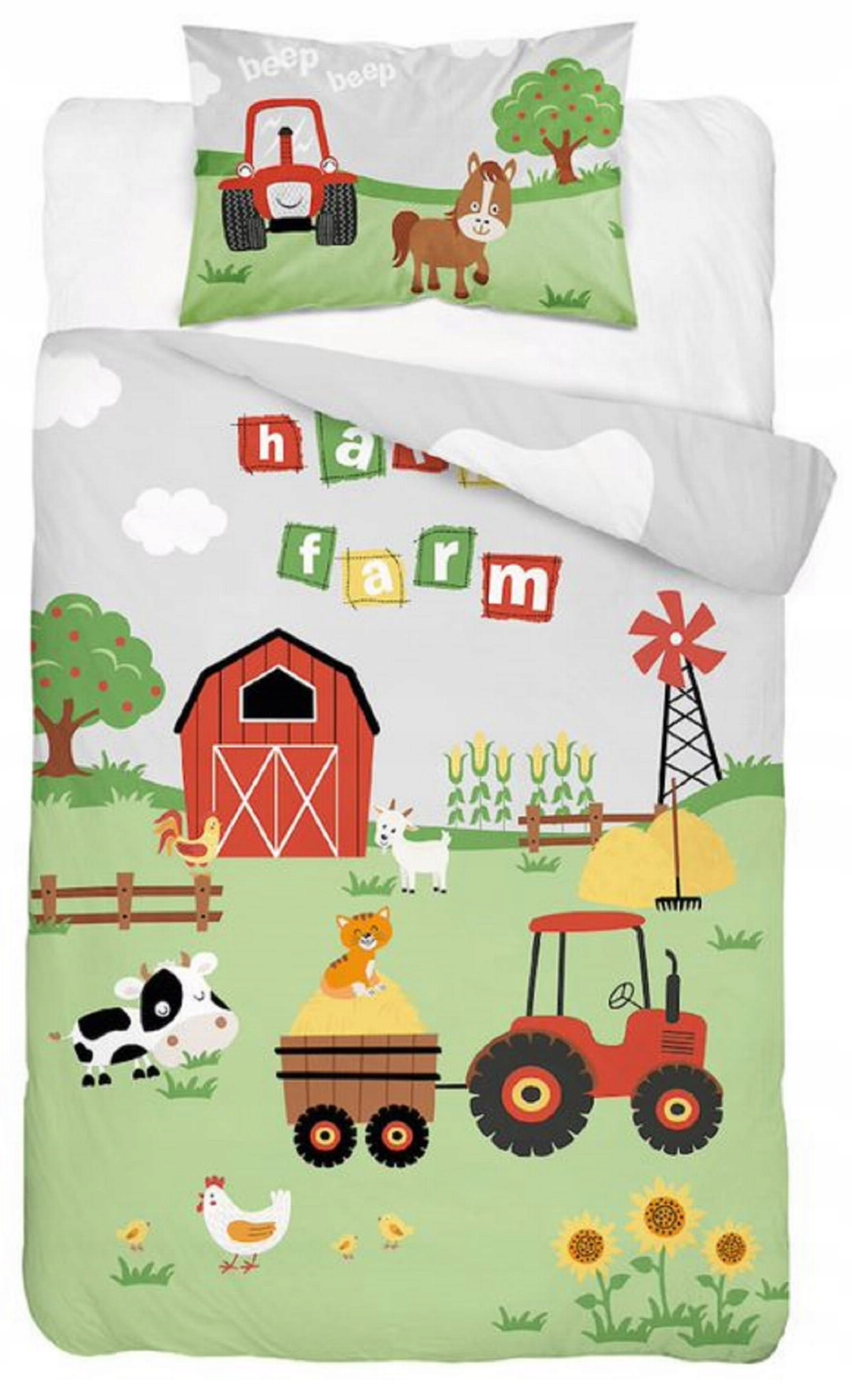 

Pościel 90x120 do łóżeczka farma traktory