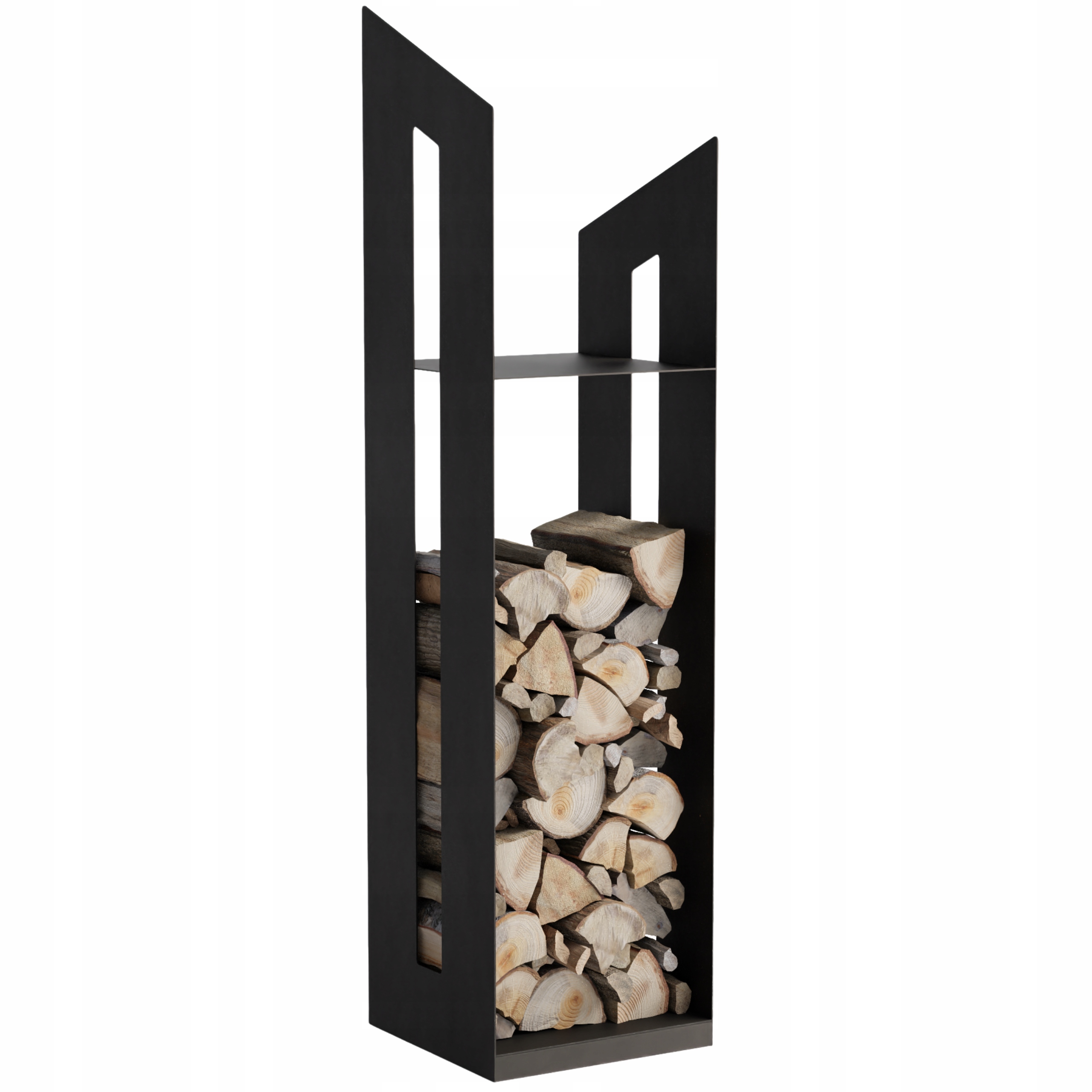 Stojak Kosz na Drewno Opałowe Kominkowe Stalowy LOFTOWY 122 cm Nowoczesny
