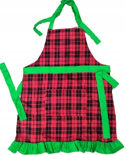 FARTUCH KUCHENNY BAWEŁNIANY FALBANKA INSPIRACJA