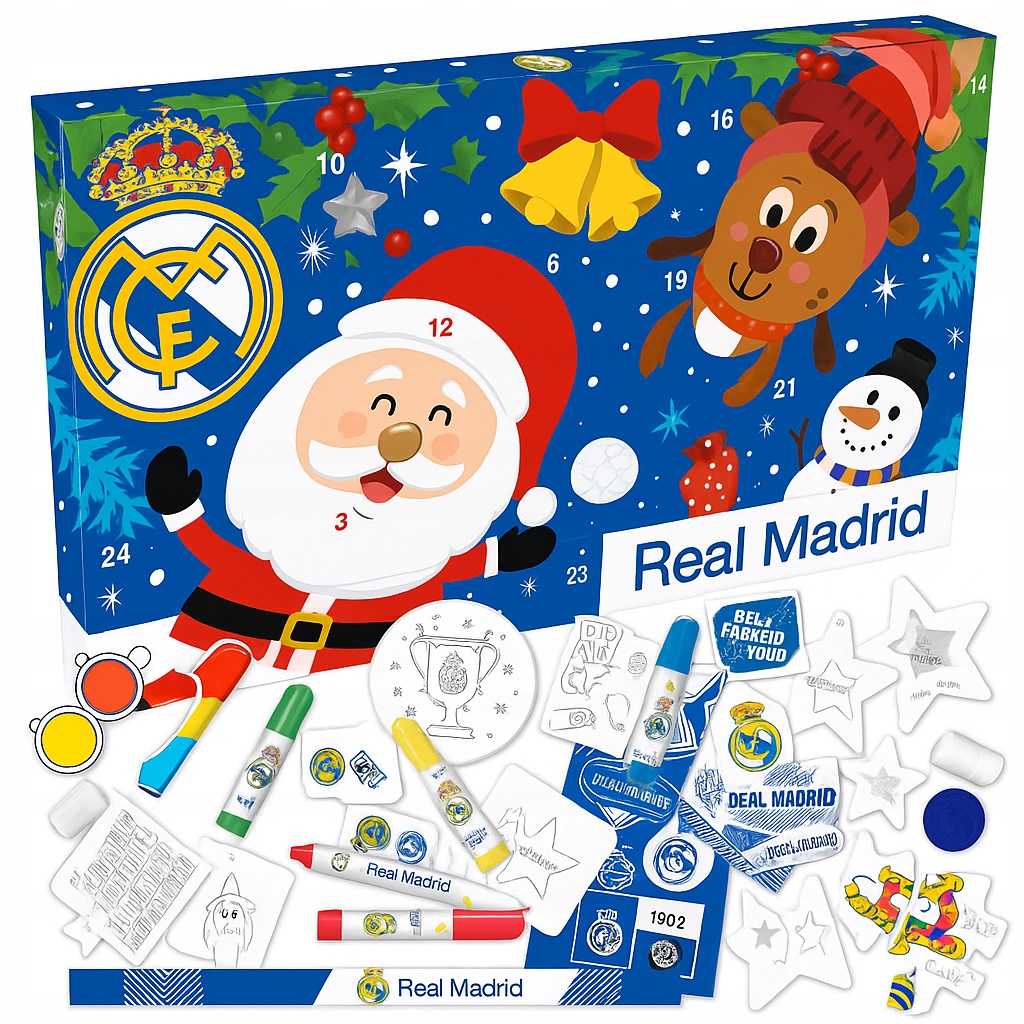 Адвент-календарь Real Madrid, 24 сюрприза в символике клуба