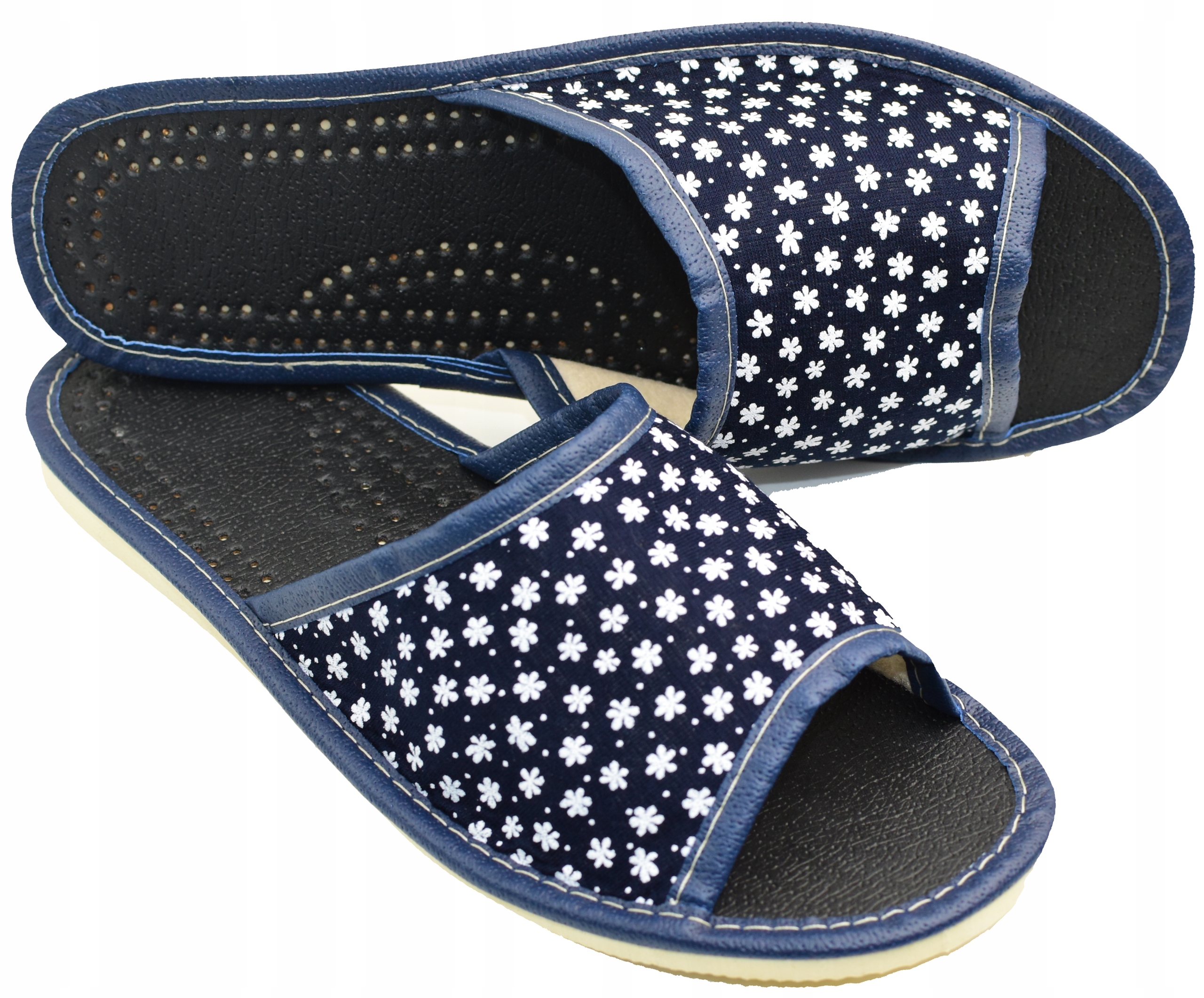 KAPCIE PANTOFLE KLAPKI DOMOWE DAMSKIE CIAPY r. 39 - 25 cm Model DAMSKI POLSKIE LACZKI ŚLICZNE