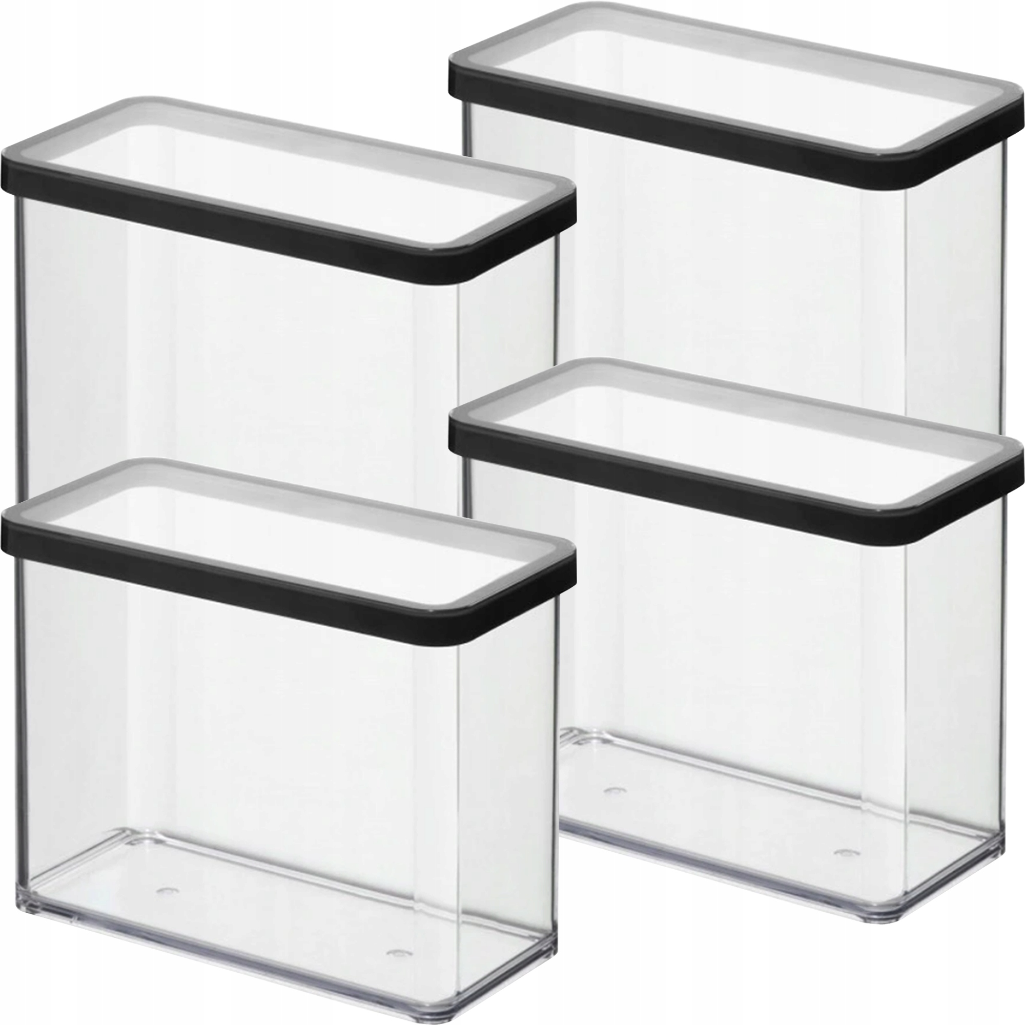 

Rotho Zestaw 4X Pojemnik Artykuły Sypkie Loft 2,1L