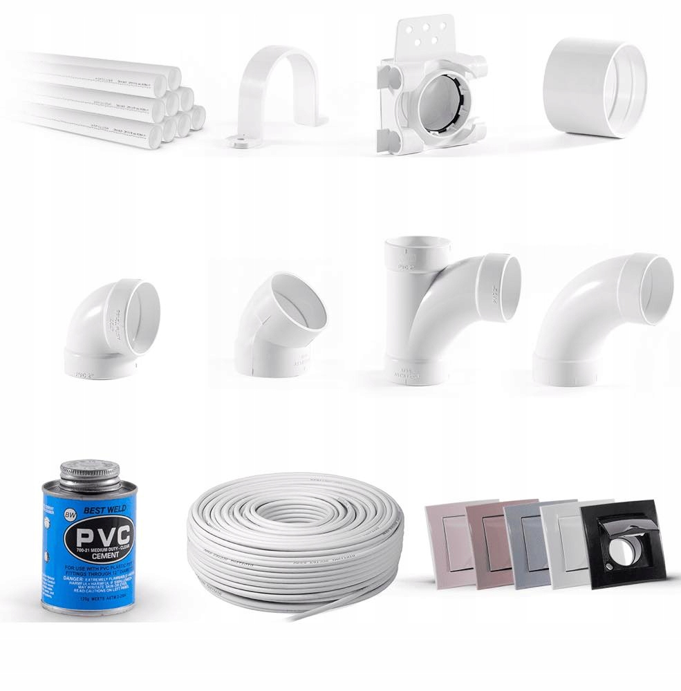 Odkurzacz centralny Zestaw montażowy 3gn.+ gniazda