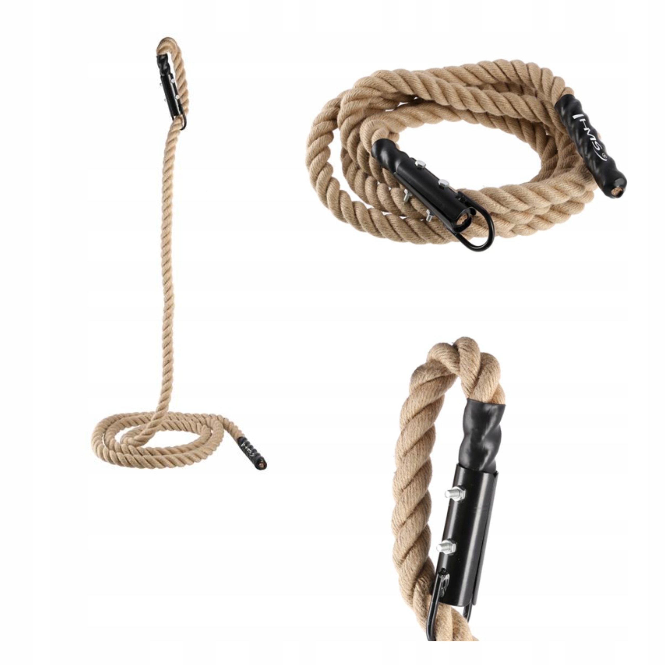Tréninkové pevné jutové lano pro lezení 5 m Hms RP05