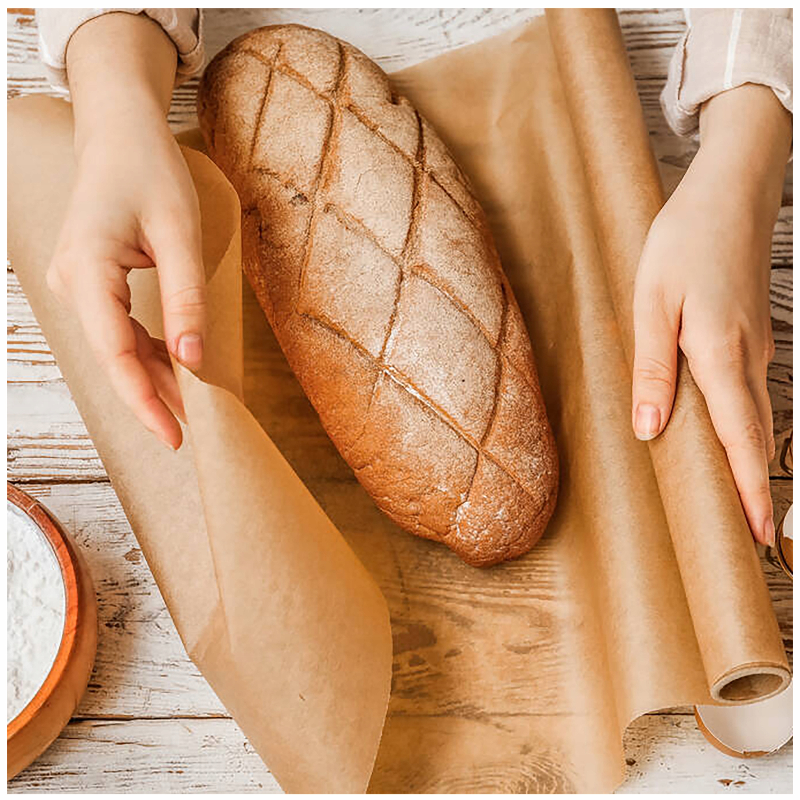 PAPIER DO PIECZENIA 50m x 38cm SILIKONOWANY OBUSTRONNY PERGAMIN Marka inna