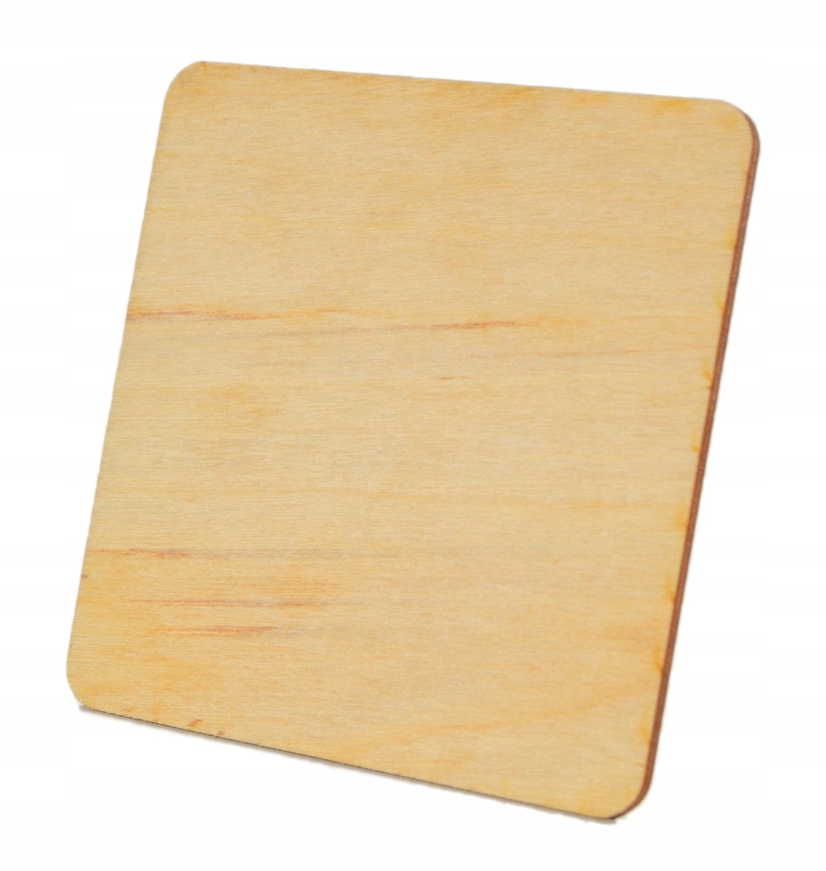 Čtverec dřevěná podložka stojánek 7cm gr. 4mm 100ks