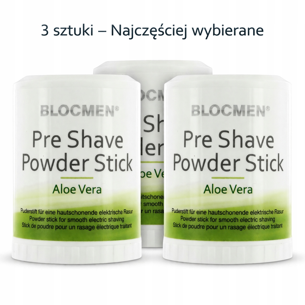 Péče O Obličej Pudr Na Holení Pro Citlivou Pokožku Blocmen Set 3x