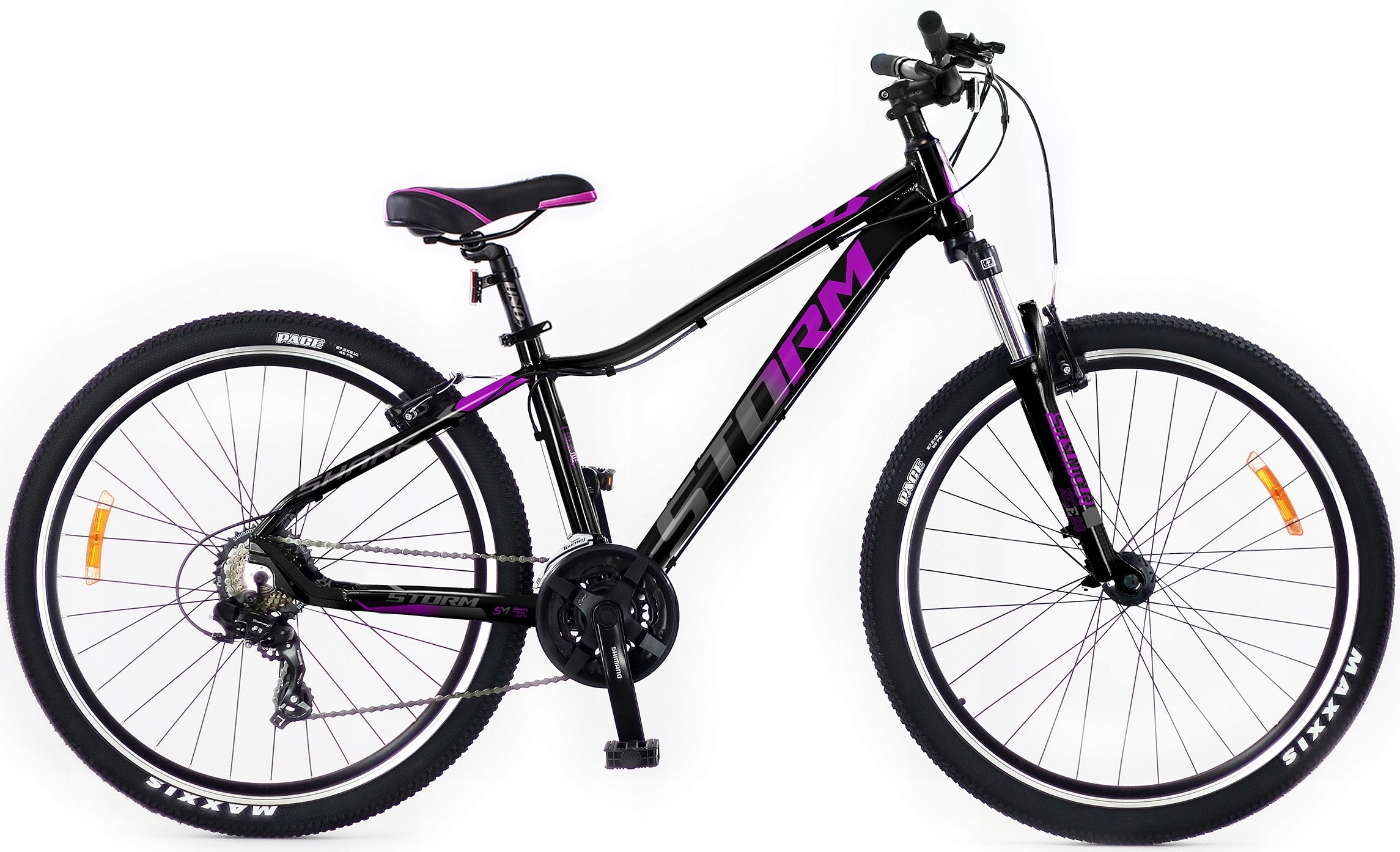 Rower Górski Mtb Storm Shark 1.0 Lady Vbr 16 29 czarny fiolet 2026