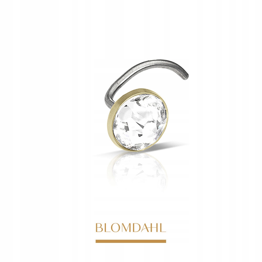 Blomdahl Hypoalergenní Náušnice Do Nosu Bezel Crystal 5 mm