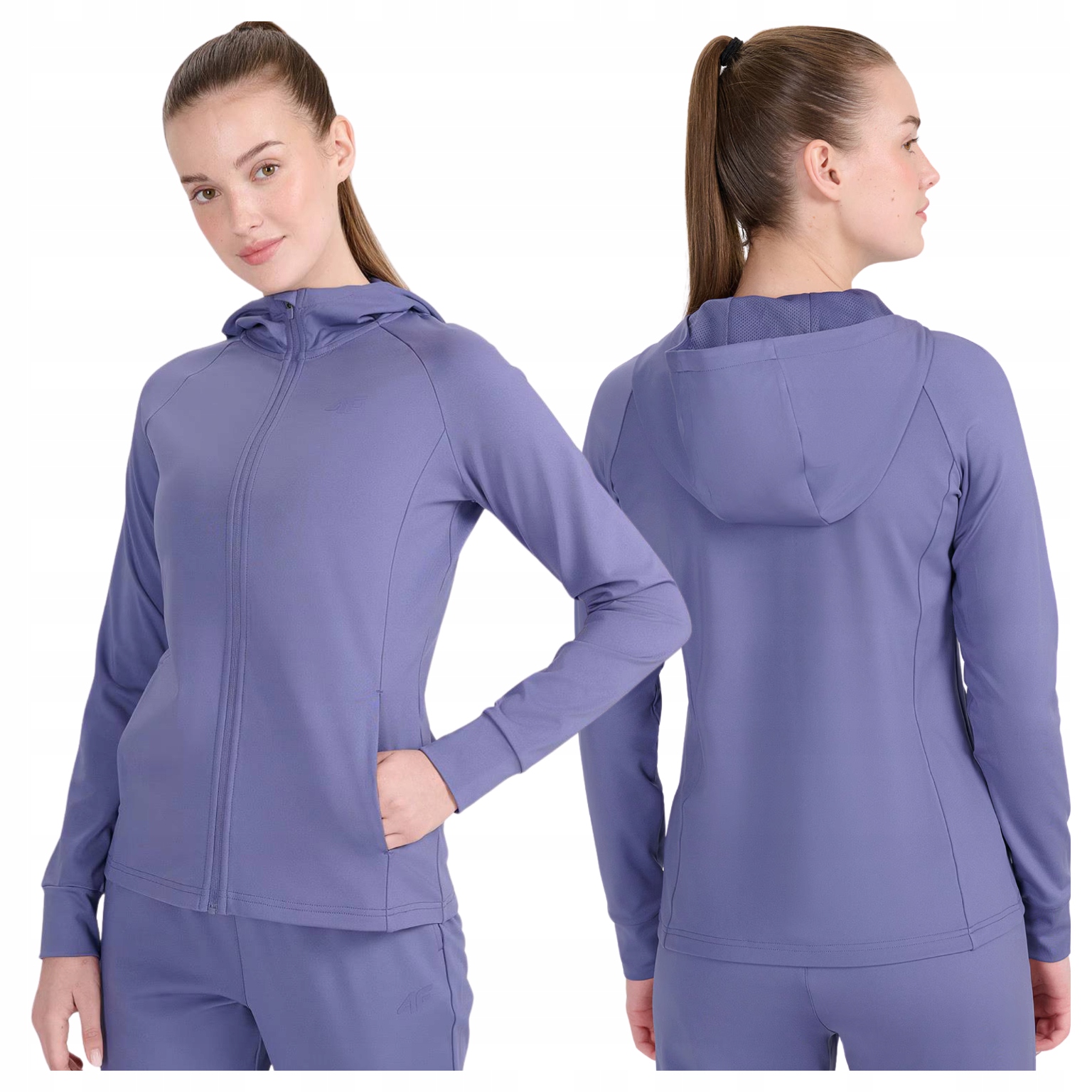 Mikina 4F Dámská Tréninková Rychleschnoucí Sportovní Rozepínací S Kapucí