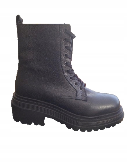 Černé Dámské Kotníkové Boty S Silnou Podrážkou, Velikost 39