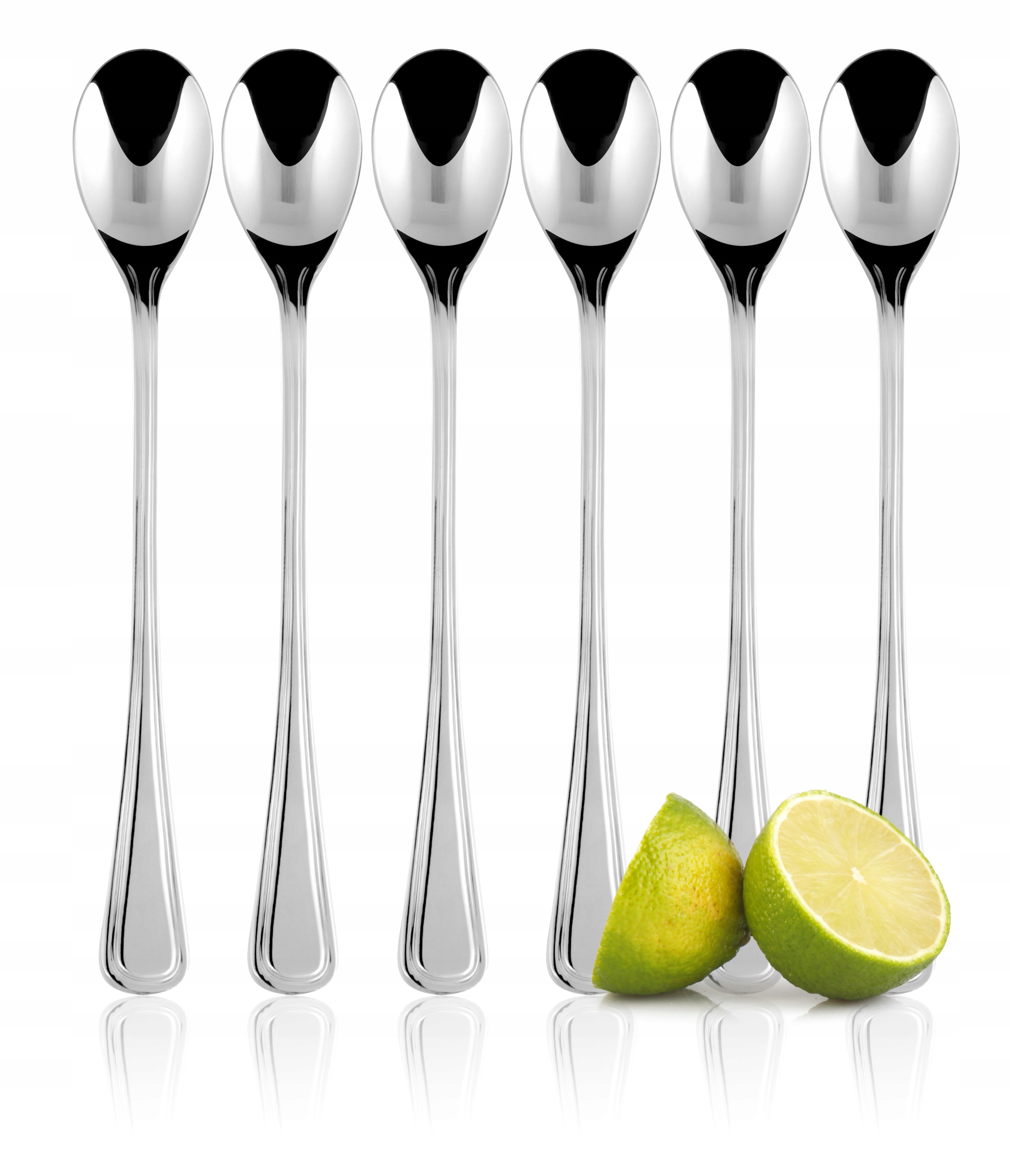 ZESTAW SZKLANKI TERMICZNE KUBKI KAWY LATTE HERBATY + 6 ŁYŻECZKI DŁUGIE Wzór dominujący Bez wzoru