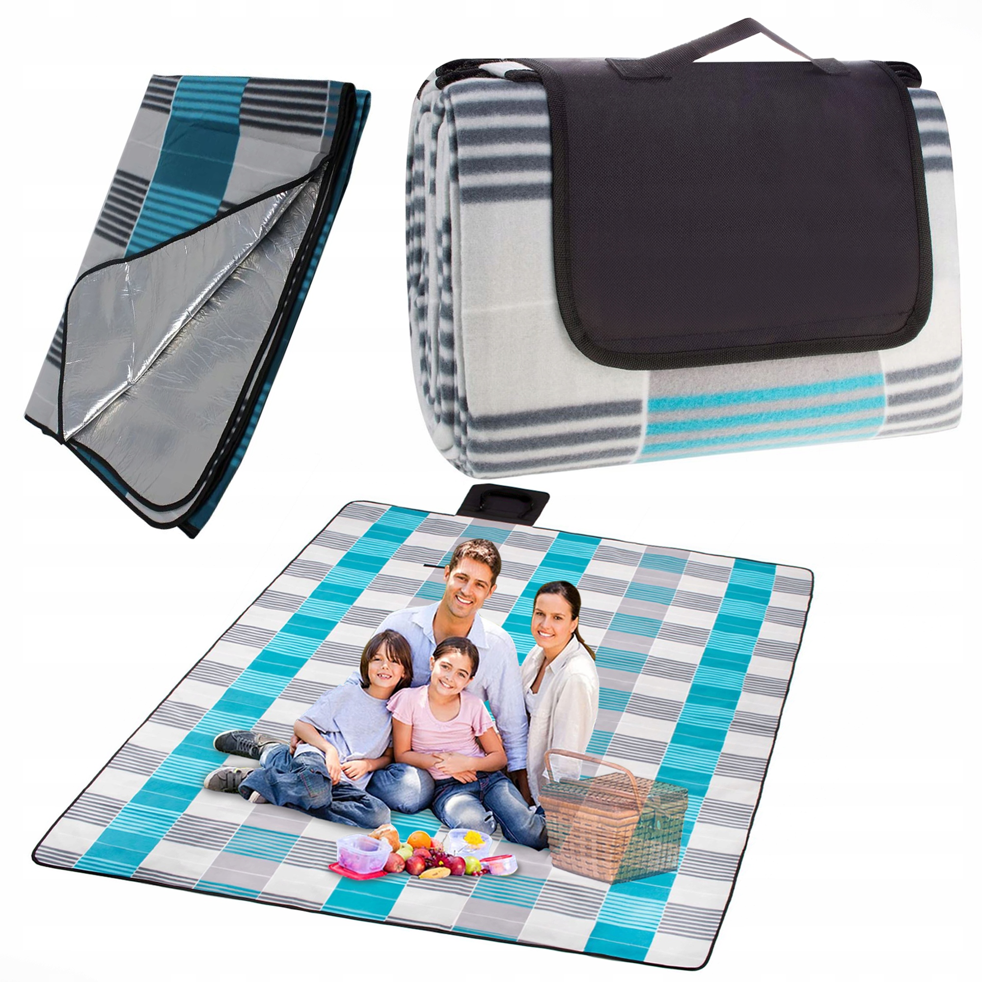 

Koc Piknikowy Plażowy Mata Z Izolacją 200x200